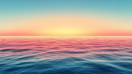 Ocean Sunset: Pink & Blue Hues