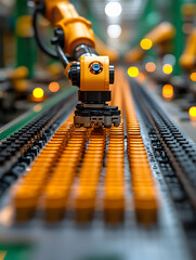 Industrial Robot Arm 3D Illustration