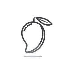 Mango fruit logo vector and symbol design