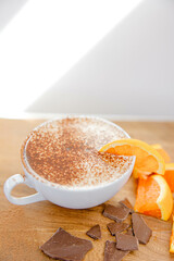 Spring Orange Chocolate Flavored Latte