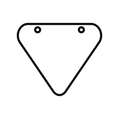 Banner bunting birthday party icon vector. bunting banner illustration sign or symbol.