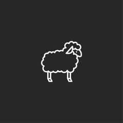 Sheep icon flat vector design