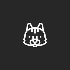 Cat icon flat vector design