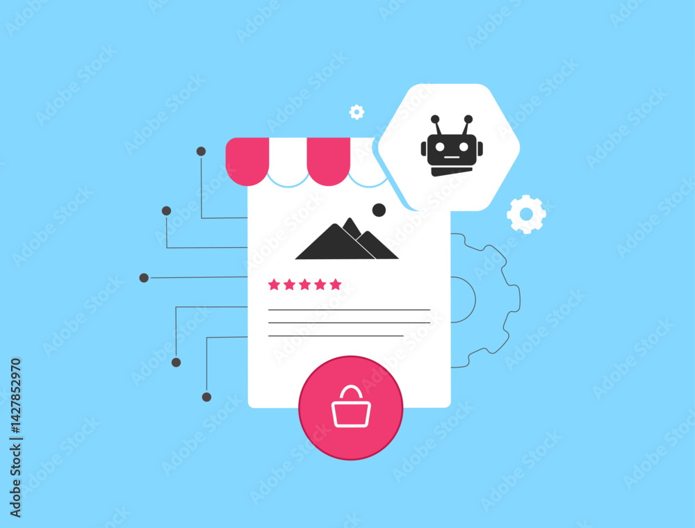Poster ai-driven personalization enhances customer experience with martech and ai predictive product recomm