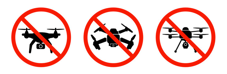 No drone zone. No fly zone. Drone Flight Ban
