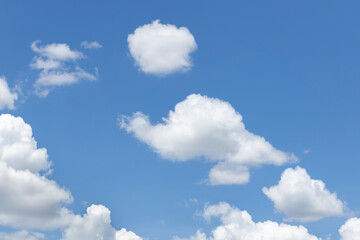 colorful dramatic sky with cloud at sunset