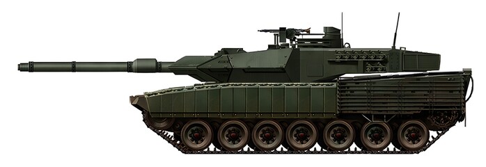 Leopard 2A6 tank modernization option with ERA © Tikros