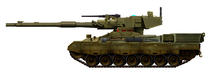 Leopard MGS (A variant of the modernization of the Leopard 1 tank, with the installation of an MGS turret with a 105mm gun, from the M1128) © Tikros