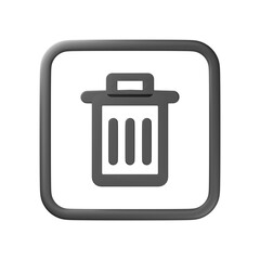 3d recycle bin icon