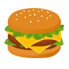 Hamburger vector illustration 