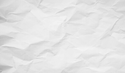 Crumpled piece of white paper grunge background. Recycled craft paper texture background.