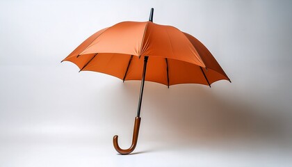 red umbrella isolated on white background