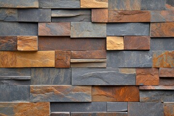 Multi-toned stone wall cladding