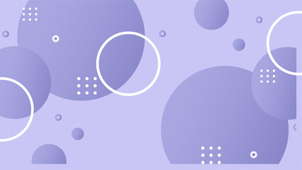 Obraz premium Soft Pastel Purple Abstract Background with Floating Gradient Circles and White Minimalist Details for Elegant UI and Beauty Design