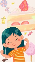 Children who love to eat.