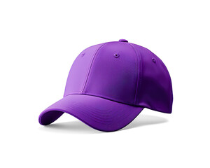 Fototapeta premium purple baseball cap mockup on a transparent background