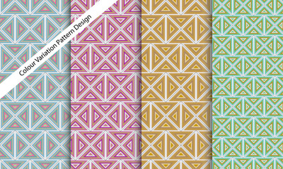 Seamless background of geometric pattern , geometric seamless pattern with flat style for mockup, fabric, fashion, wallpaper, textile isolated on white background