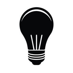 Obraz premium LED Light Bulb Silhouette