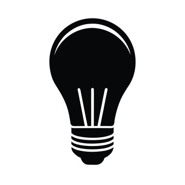 recommend clip art: LED Light Bulb Silhouette