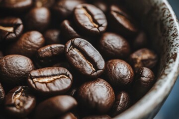 Naklejka premium Exquisite coffee beans sourced from local costa rican plantations for your culinary and beverage projects