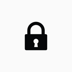 Lock icon, security icon design vector template
