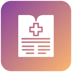 Obraz premium Vector Design Medical History Icon Style