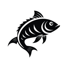  saddleback fish tribal style scaly texture