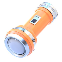Labor Day 3D Flashlight Icon – Cute Cartoon Flashlight for Worker Safety, Construction Sites, and Labor Work Campaigns