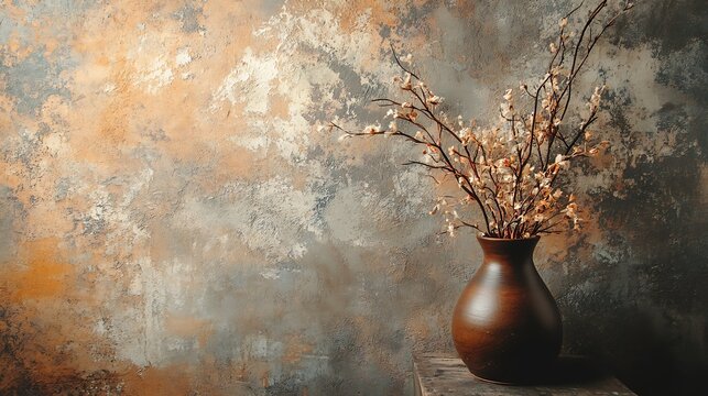 Cozy textured wall with subtle earth-toned hues