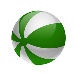 Beach ball summer icon design element 