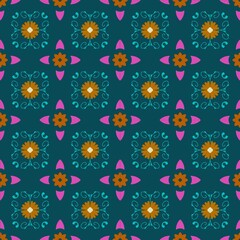 seamless pattern with flowers