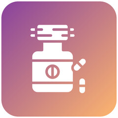 Fototapeta premium Calcium Icon Style