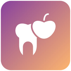 Tooth Nutrition Icon Style