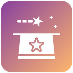 Fototapeta premium Magic Trick Icon Style