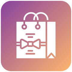 Obraz premium Gift Bag Icon Style