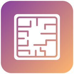 Evacuation Plan Icon Style