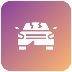 Obraz premium Broken Car Icon Style