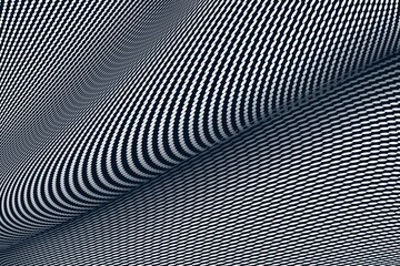 白いドットが波打つモノトーンの抽象パターン背景 | Wavy Monochrome Abstract Background with White Dots