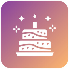 Birthday Cake Icon Style