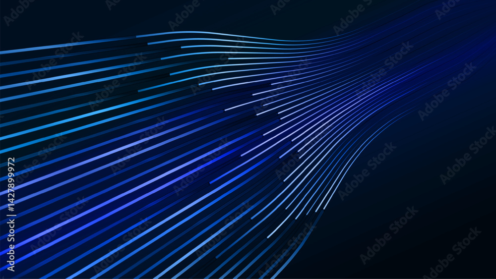 Aufkleber digital transformation speed concept with futuristic data flow and smart technology visualization. t