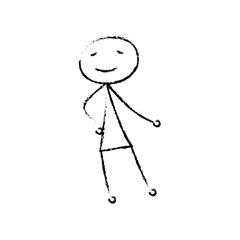 Stickman Drawing Chalk