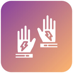 Obraz premium Electrician Gloves Icon Style