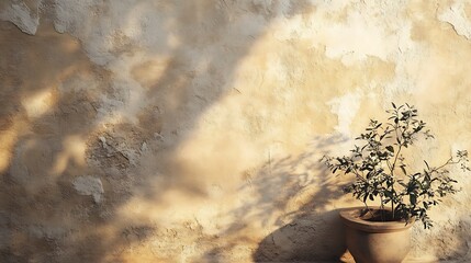 Muted sandstone wall with an inviting warm feel