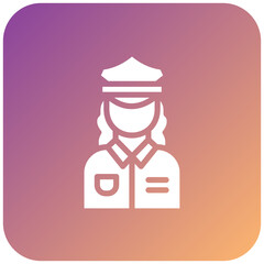 Lady Police Icon Style
