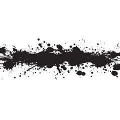 Abstract black background with paint splatter effect, creating dynamic visual