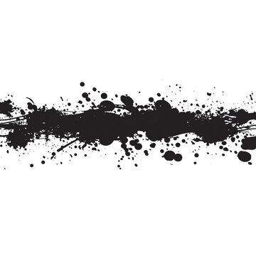 Abstract black background with paint splatter effect, creating dynamic visual