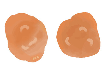 手書きの可愛い唐揚げのイラスト