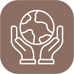 Earth in Hands Icon