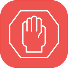 Obraz premium Halt Icon