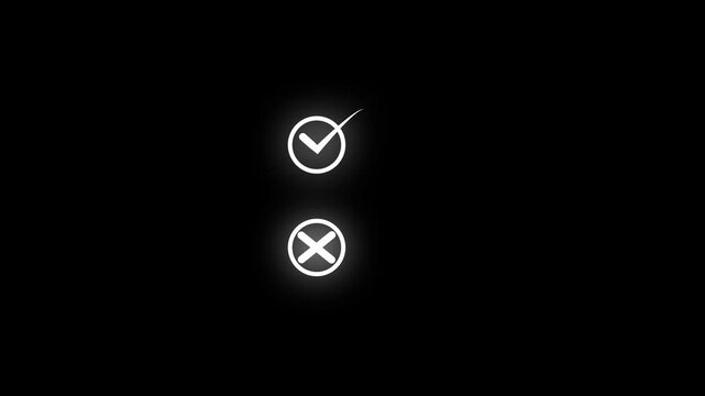 check and red cross mark switch buttons. Click the check mark vector button.check mark, red cross, x mark icon, set of flat rounded right and wrong vector sign concept. 